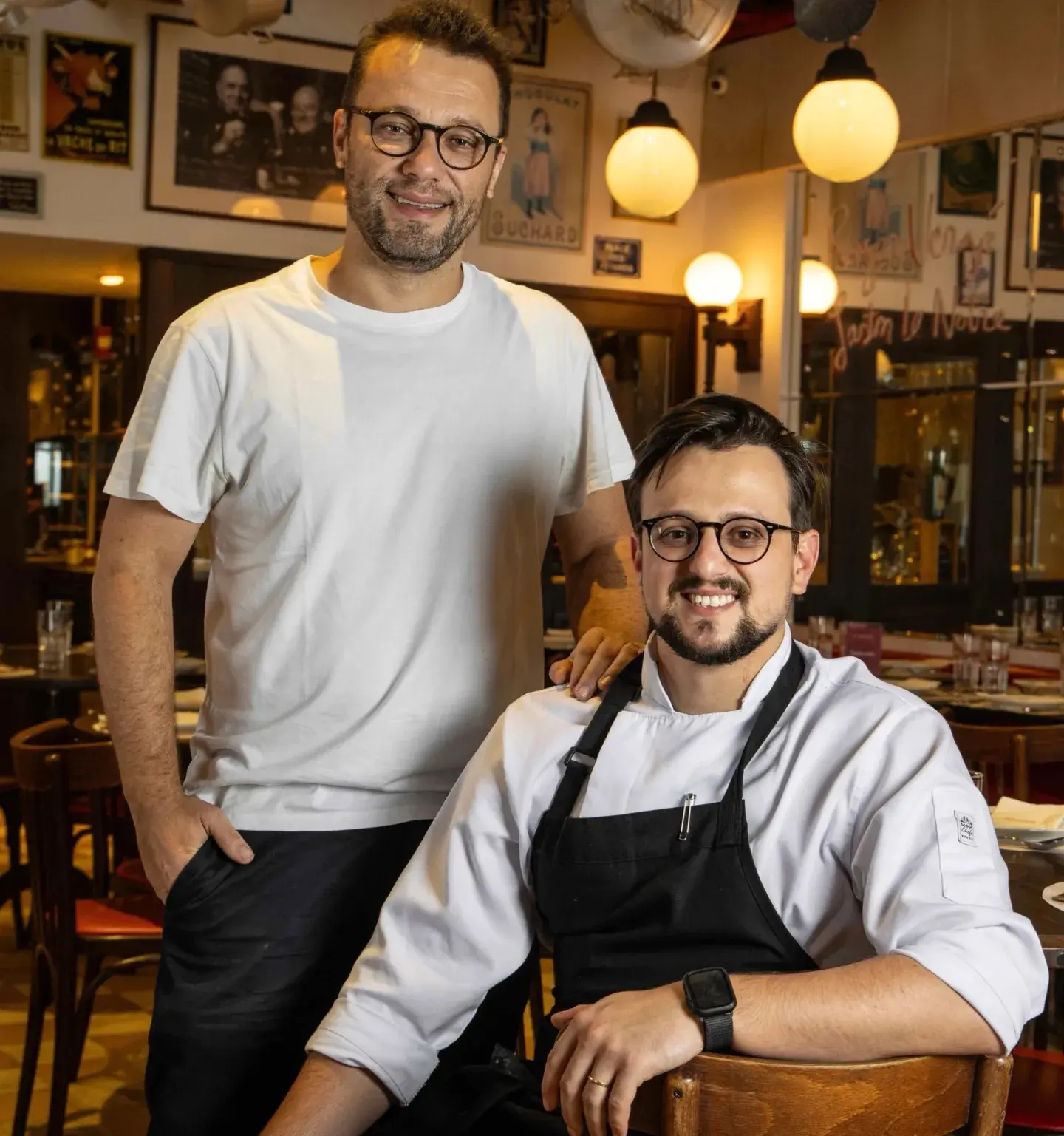 Os Chefs Thomas Troisgros e Pierre Cozan ( foto Tomás Rangel)