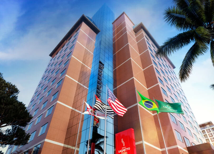 Fachada do Laghetto, em São Paulo